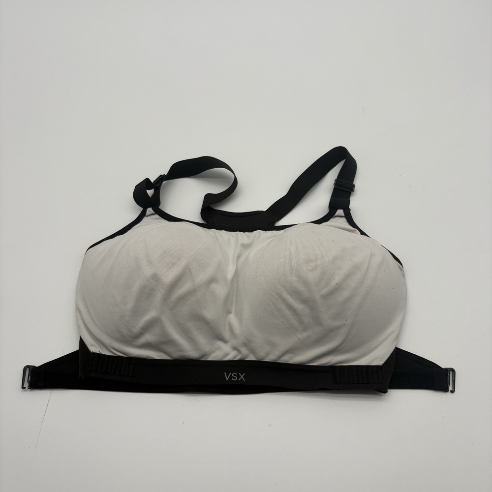 Victoria's Secret VSX Sport Incredible Underwire Sports Bra White Black 34DD - Picture 1 of 8